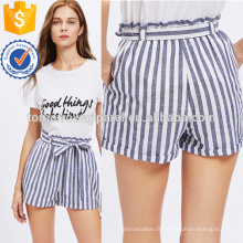 Shorts taille ceinturée à la ceinture de fabrication en gros de vêtements pour femmes (TA3009B)